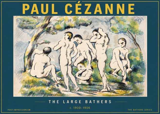 Paul Cézanne The Large Bathers I No4 - Poster