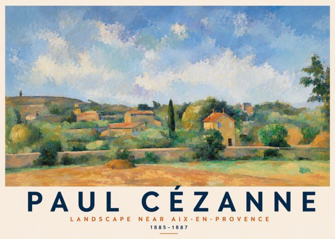 Paul Cézanne Landscape Near Aix-en-provence I No2 - Poster
