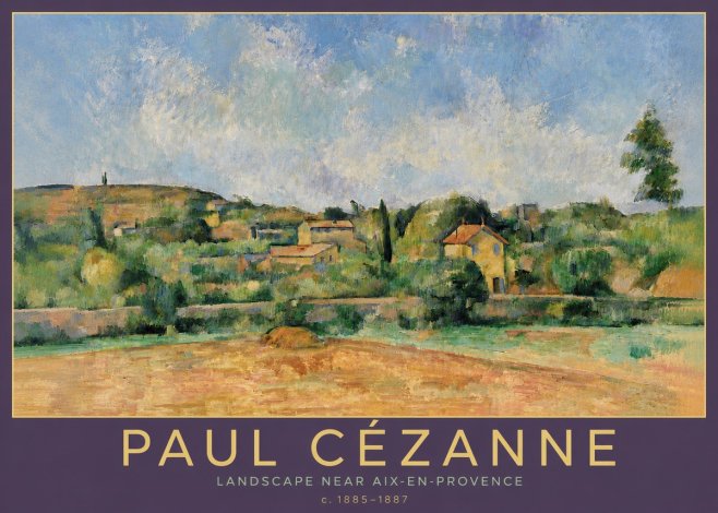 Paul Cézanne Landscape Near Aix-en-provence I No6 - Poster