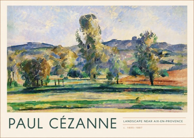 Paul Cézanne Landscape Near Aix-en-provence II No4 - Poster