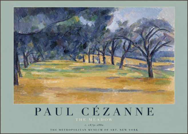 Paul Cézanne The Meadow No3 - Poster