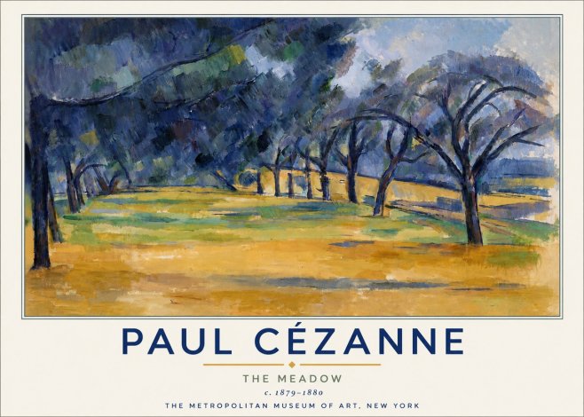 Paul Cézanne The Meadow No4 - Poster