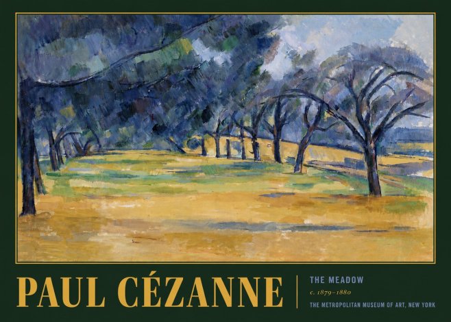 Paul Cézanne The Meadow No6 - Poster