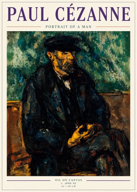 Paul Cézanne Portrait of a Man I No3 - Poster