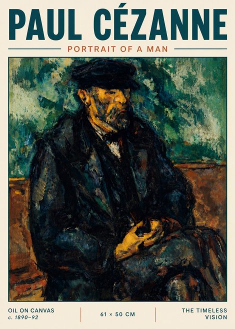 Paul Cézanne Portrait of a Man I No6 - Poster