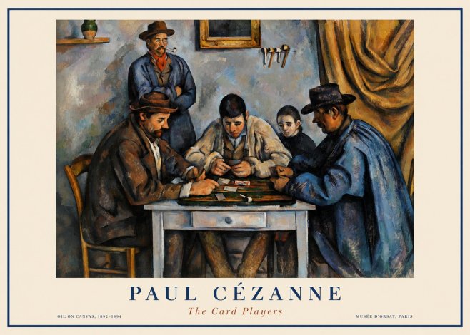 Paul Cézanne The Card Players I No1 - Poster