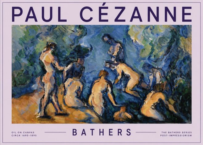 Paul Cézanne Bathers I No5 - Poster