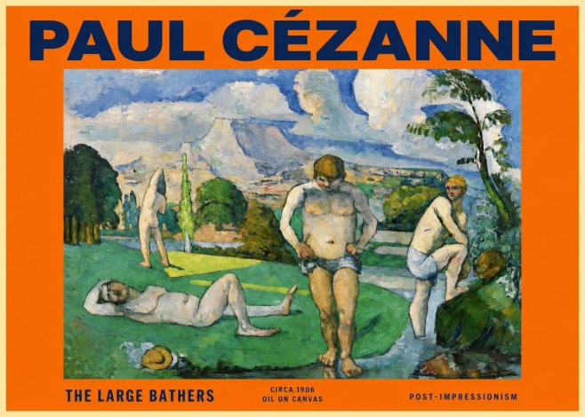 Paul Cézanne Bathers II No6 - Poster