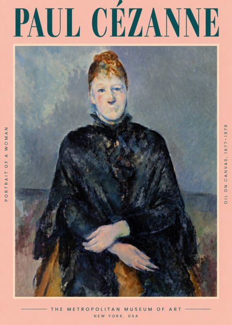 Paul Cézanne Portrait of a Woman I No4 - Poster
