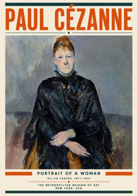 Paul Cézanne Portrait of a Woman I No6 - Poster