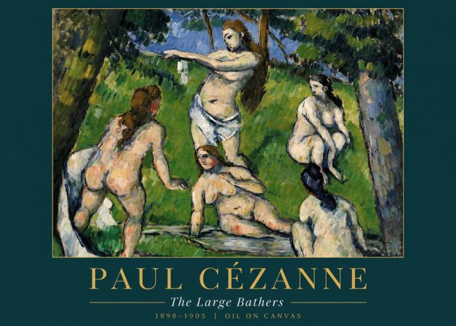 Paul Cézanne The Large Bathers III No3 - Poster