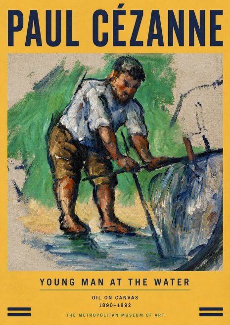 Paul Cézanne Young Man at the Water No5 - Poster