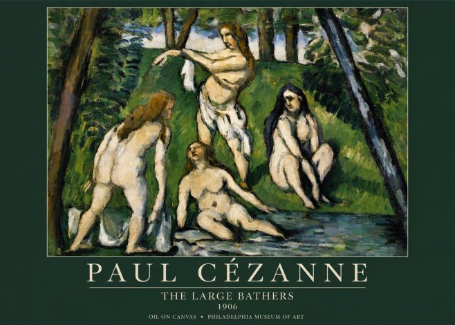 Paul Cézanne The Large Bathers IV No4 - Poster