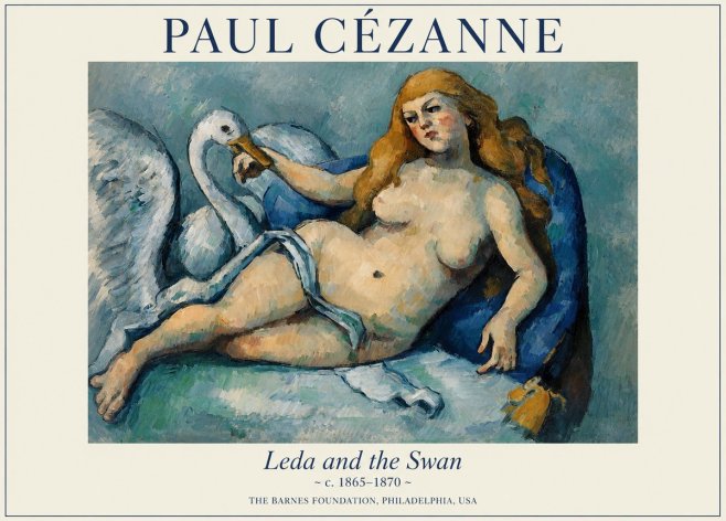 Paul Cézanne Leda and the Swan No1 - Poster