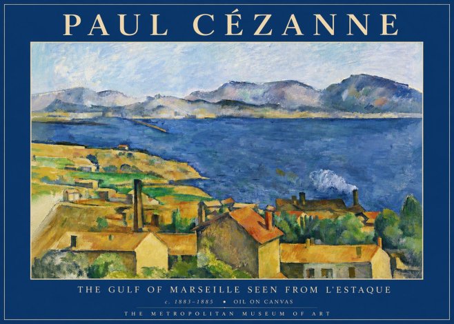 Paul Cézanne The Gulf of Marseille Seen from L'estaque No4 - Poster