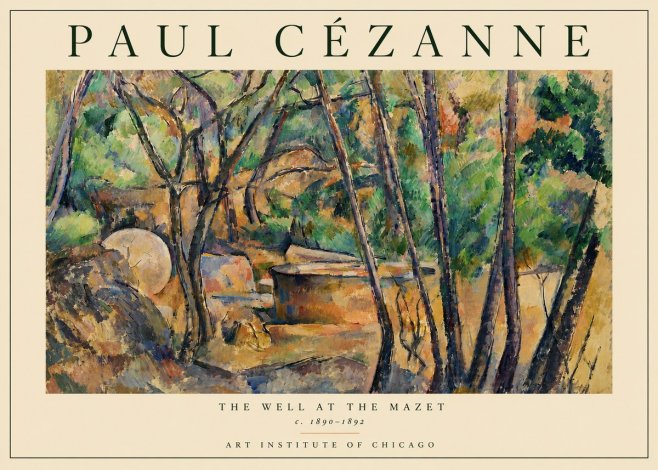 Paul Cézanne The Well at the Mazet No4 - Poster