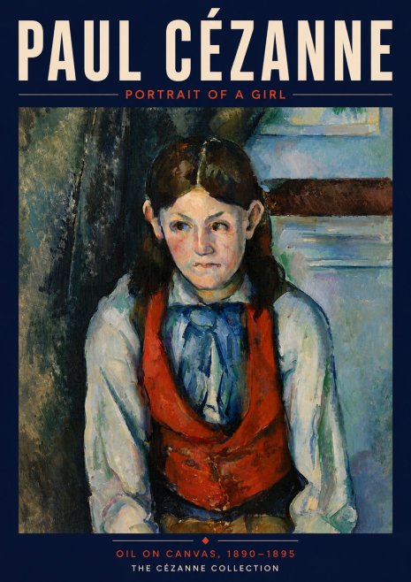 Paul Cézanne Portrait of a Girl No6 - Poster