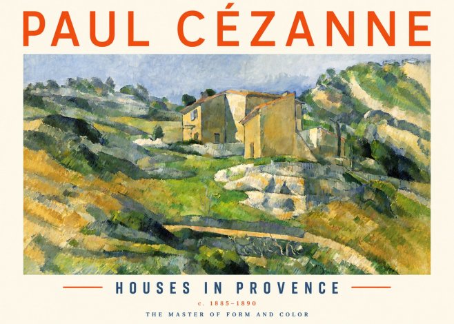 Paul Cézanne Houses in Provence No3 - Poster