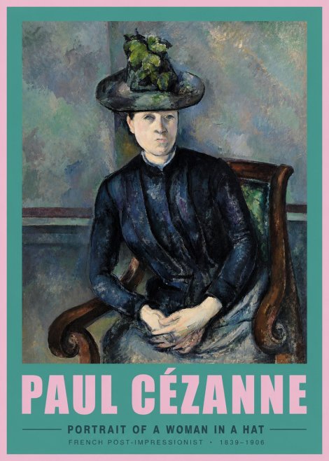Paul Cézanne Portrait of a Woman II No3 - Poster