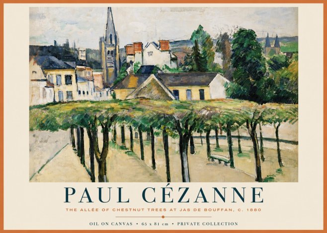 Paul Cézanne The Allée of Chestnut Trees at Jas De Bouffan No4 - Poster
