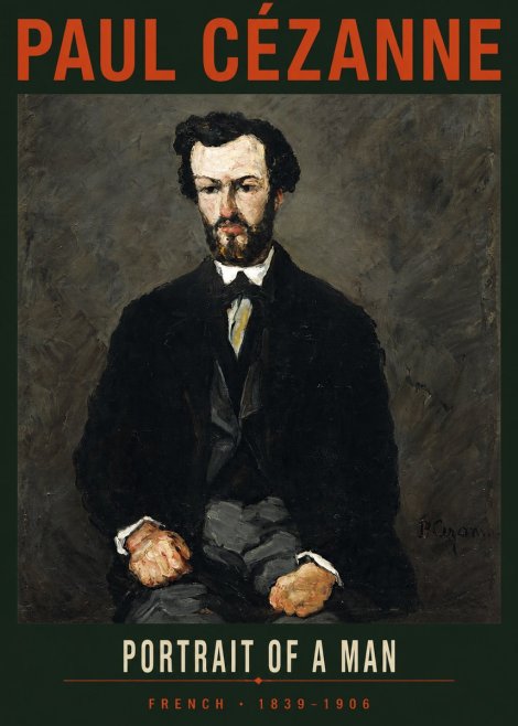 Paul Cézanne Portrait of a Man II No2 - Poster
