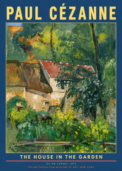 Paul Cézanne The House in the Garden No2 - Poster