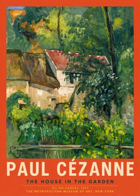 Paul Cézanne The House in the Garden No4 - Poster