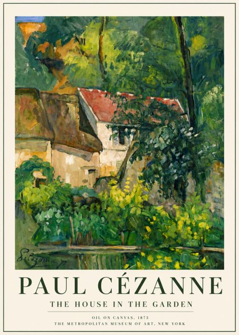 Paul Cézanne The House in the Garden No5 - Poster