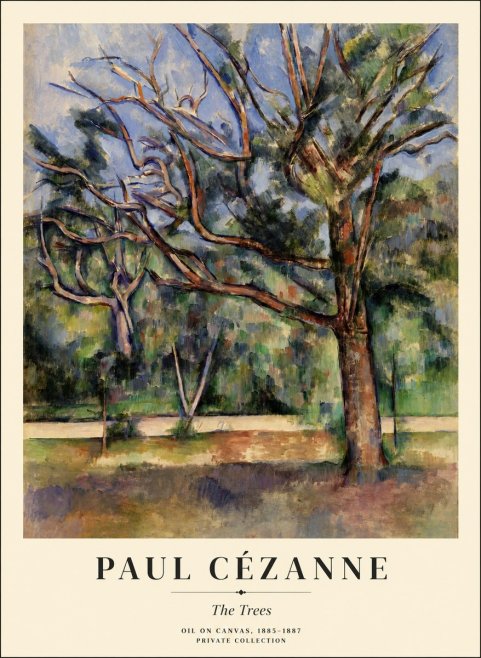 Paul Cézanne The Trees No1 - Poster
