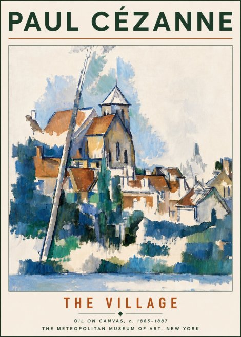 Paul Cézanne The Village II No5 - Poster