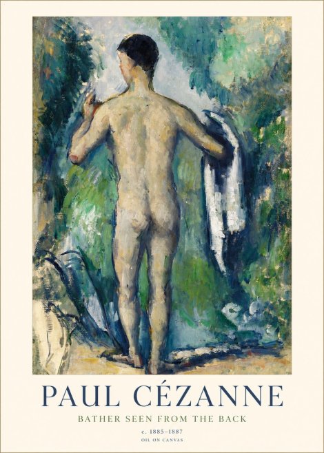 Paul Cézanne Bather Seen from the Back No1 - Poster