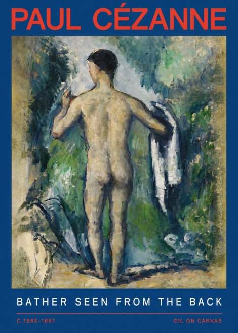 Paul Cézanne Bather Seen from the Back No2 - Poster