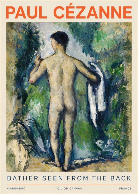 Paul Cézanne Bather Seen from the Back No4 - Poster