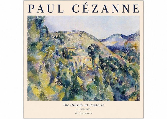 Paul Cézanne The Hillside at Pontoise No1 - Poster