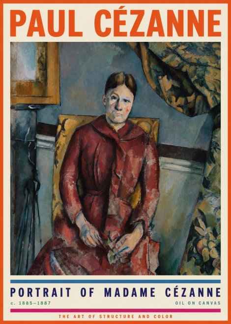 Paul Cézanne Portrait of Madame Cézanne II No2 - Poster
