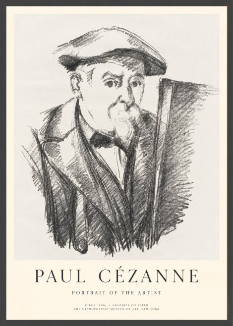 Paul Cézanne Portrait of the Artist III No1 - Poster