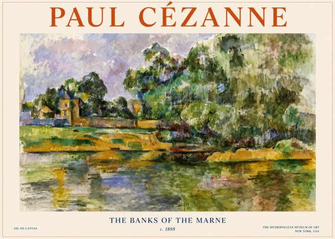 Paul Cézanne The Banks of the Marne No3 - Poster