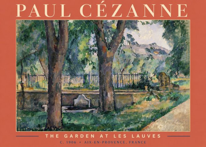 Paul Cézanne The Garden at Les Lauves No4 - Poster