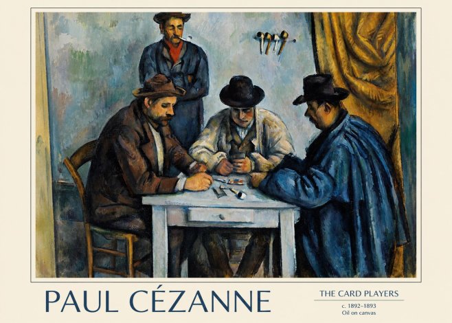 Paul Cézanne The Card Players II No1 - Poster