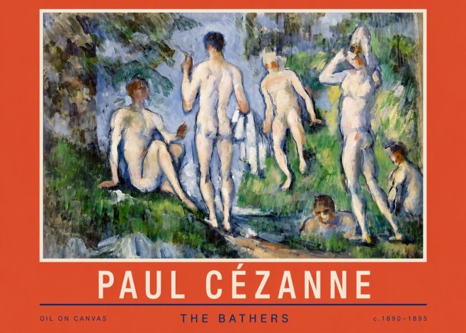 Paul Cézanne The Bathers No2 - Poster