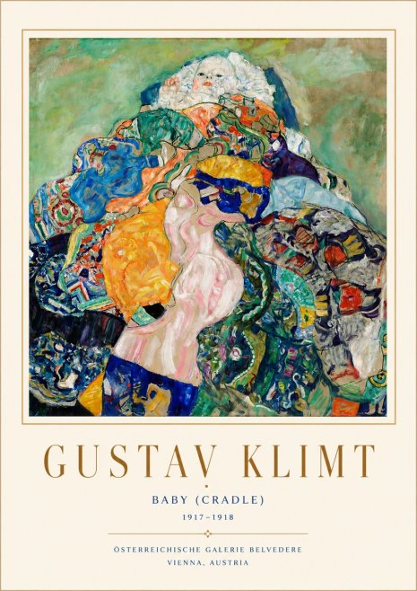 Klimt Baby (Cradle) No4 - Poster