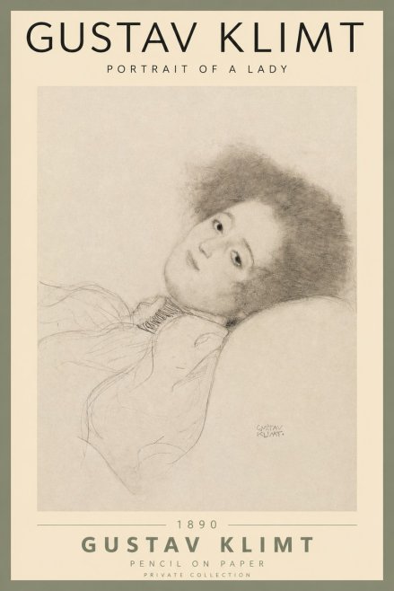 Klimt Portrait of a Lady No2 - Poster