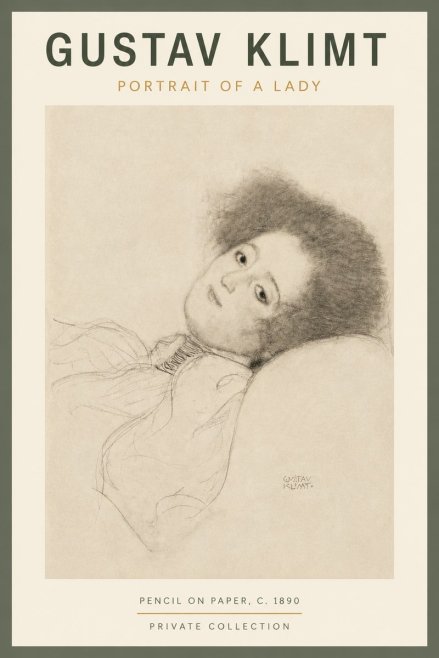Klimt Portrait of a Lady No4 - Poster