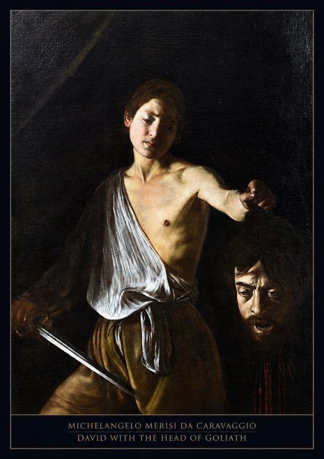 Michelangelo Merisi da Caravaggio David with the Head of Goliath II No5 - Poster