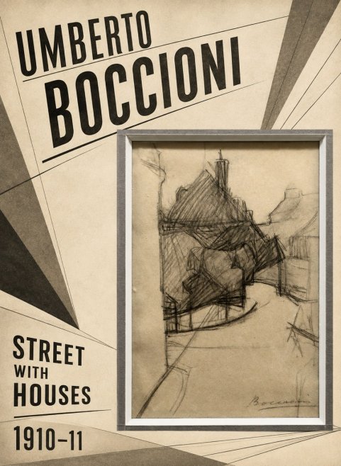 Umberto Boccioni Street with Houses No2 - Poster