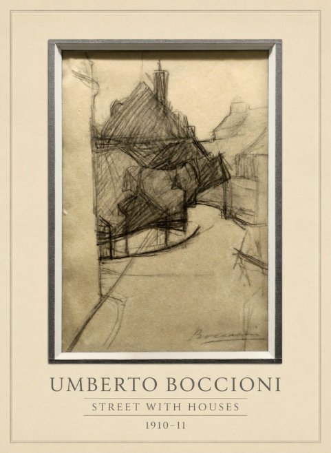 Umberto Boccioni Street with Houses No3 - Poster