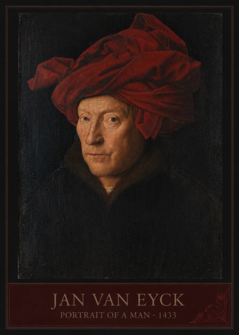 Jan van Eyck Portrait of a Man II No3 - Poster