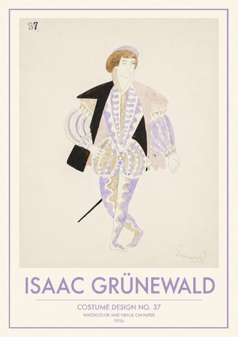 Isaac Grünewald Costume Design No. 37 No1 - Poster