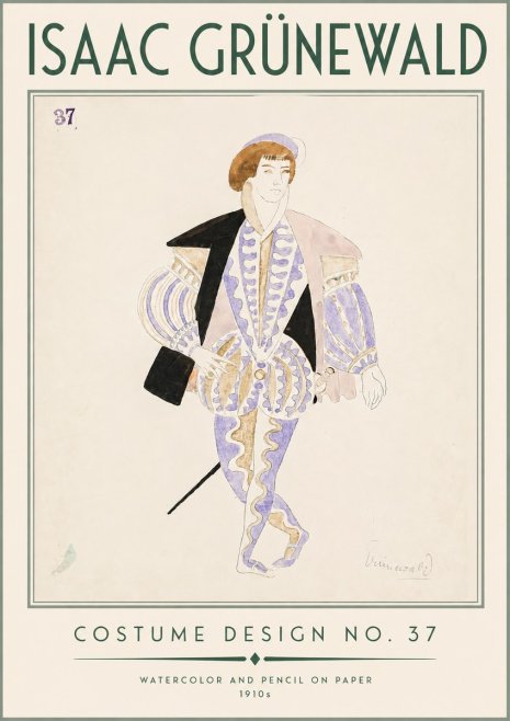 Isaac Grünewald Costume Design No. 37 No3 - Poster