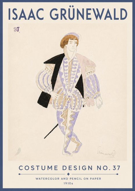 Isaac Grünewald Costume Design No. 37 No6 - Poster